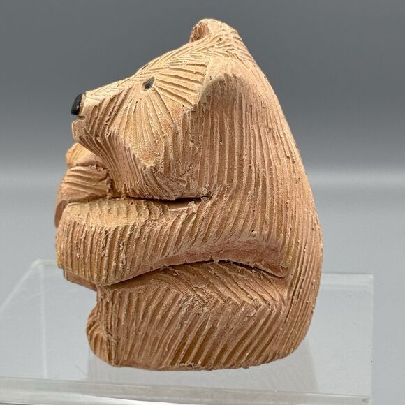 Vtg Artesania Rinconada Classic Brown Bear with Baby Bear Retired 3" Wildlife - Picture 4 of 6
